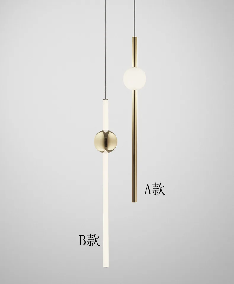 Zhongshan Modern Home Decor Glass Tube Vertical Level Hanging LED Chandelier Pendant Light for Hotel Showroom