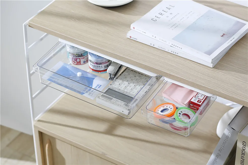 Multifunction Big And Small Clear Drawer Organizer Plastic Kitchen Organizer  For Kitchedn  Household Items  Office Organizer