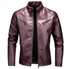 Motorcycle Jacket New Autumn Winter High Quality Fashion Coat Motorcycle Leather Jacket For Cool Guys