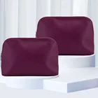 Leather Luxury Vegan Leather Cosmetic Makeup Bag Pouch Cosmetic Case Set