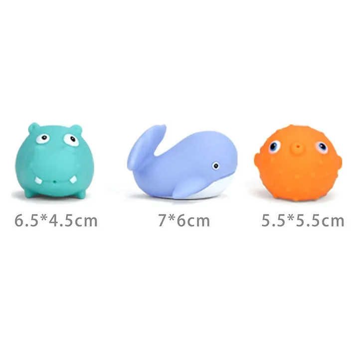 EPT 8 Pieces baby bath toy water floating toy fish game for baby
