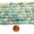 Beads Natural Gemstone Wholesale And Retail Smooth Nugget Beads Freeform Unshaped Tumble Amazonite Beads