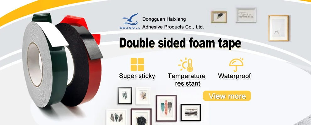 High Tensile Strong Adhesive High Density Double Sided PE Foam Tape for Industrial Applications
