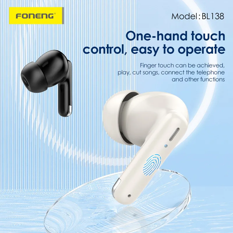 FONENG BL138 heavy bass TWS earphone long standby time sports earbuds