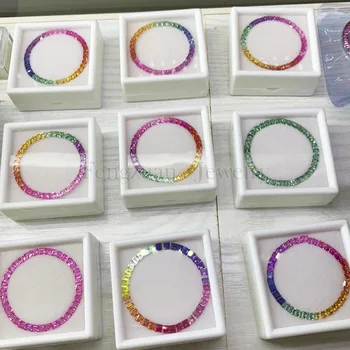 2021 hot sale Rainbow sapphires gemstone 40cm watch bezel accessory