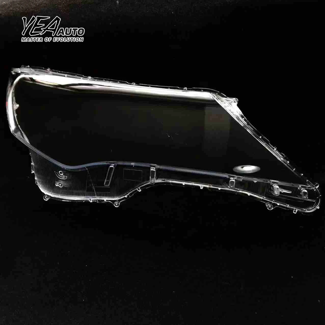 product yea auto car headlight cover headlight glass lens glass for toyota rav4 lens cover 2013 2014 2015 pc lampshade clear shell495-7