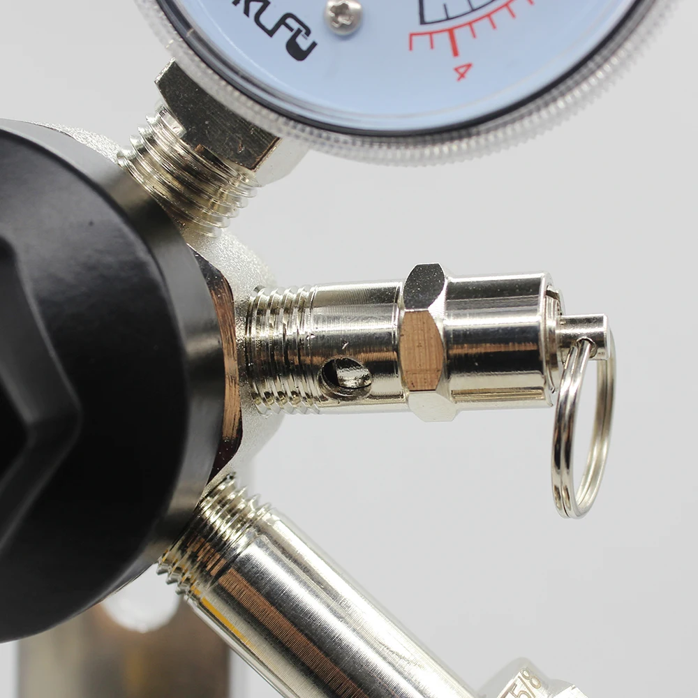 product beer keg co2 regulator single gauge primary beer pressure regulator for cga320 0 60psi working pressure-3