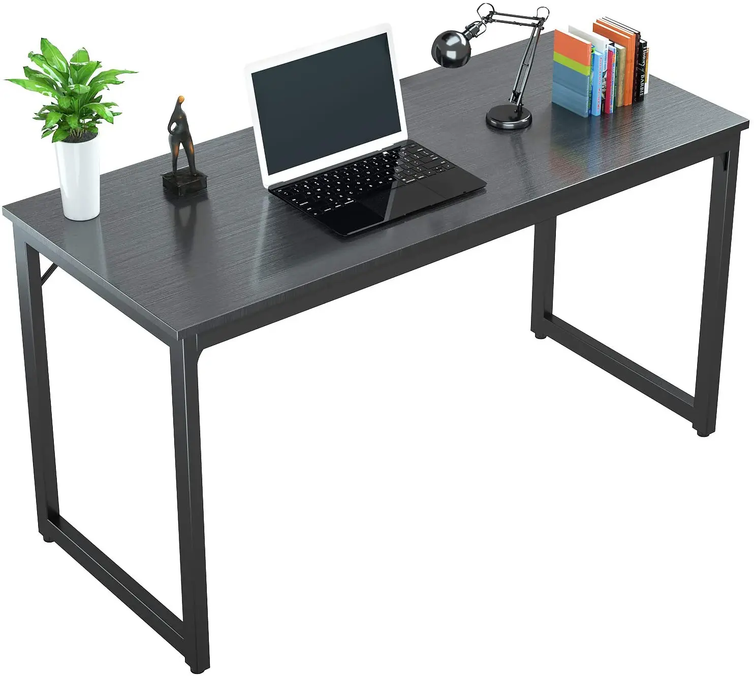 Sengo Home Office Desk Computer Desk Work Table Study Writing Table Workstation Desk Gaming Desk for Home Office Furniture 47“, Brown 