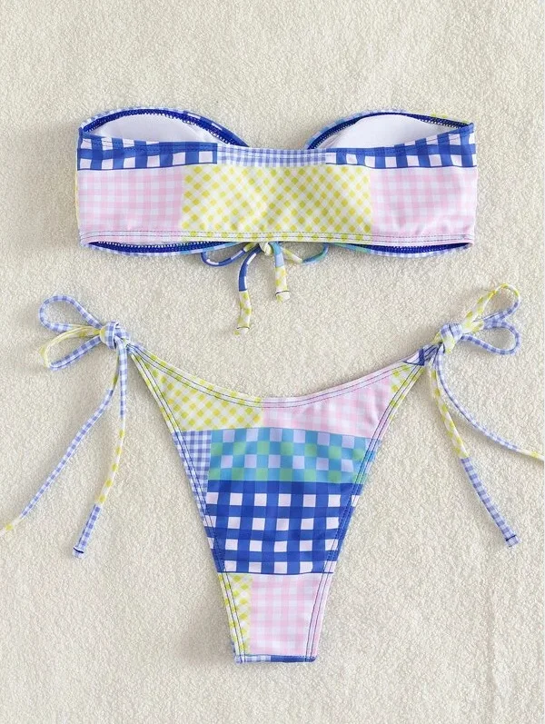 2024 Fashion Bra Bikini Women's Two-Piece Swimsuit Girls Bathing Suit Beachwear Set New Print Design H22a9542b848a419c825e65aed895ae59P