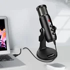 2021 Professional Studio Recording RGB USB Podcast Gaming Condenser Gamer Microphone
