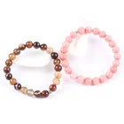Natural Agate High Quality 8mm Natural Stone Beaded Bracelet Natural Agate Stone Yoga Bracelet