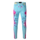 Jeans Ds316 Distressed Jacket Mens Skinny Ripped Jeans Splatter Jeans For Men Stylish