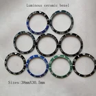 Bezel Luminous Sloped Ceramic Bezel Insert Sloping Bezel 38*30.6Mm Ceramics Interchangeable Bezel Watch