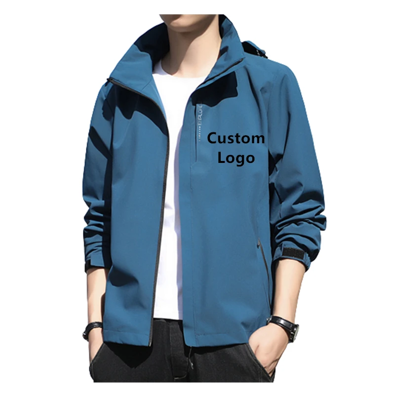M-5xl Custom Logo Couple Windbreaker 