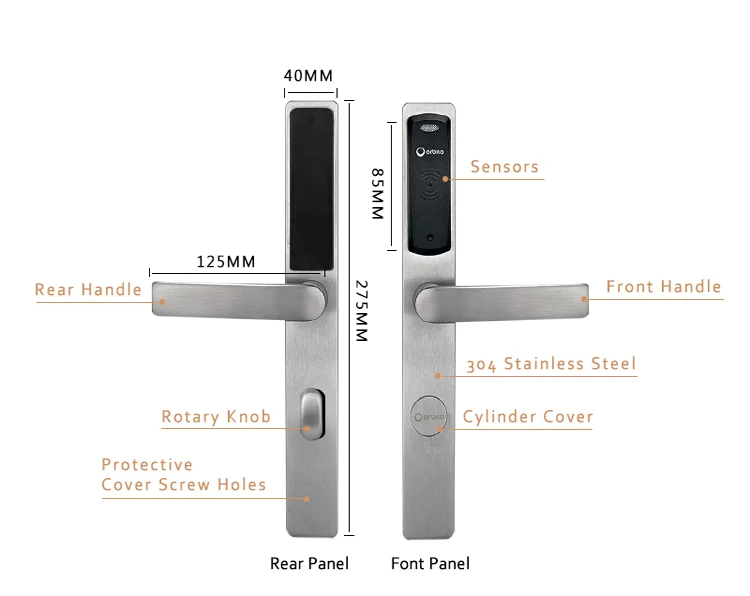 Orbita Euro Serrures De Porte D Narrow Rfid Hotel Room Card Key Door