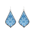 White Earring Earrings Earring Blue And White Porcelain Effect Nice Looking Jewelry Earring For Women
