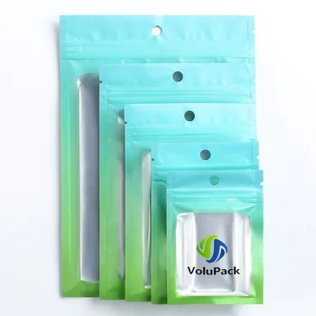 Custom Biodegradable Flat Clear Sealed Zip Lock Food Storage Plastic Window Packaging Foil Mylar Pouch Bags