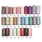 String OKAY Ready To Ship 10 Ply Dia 2 MM Christmas Cotton String Roll Multicolor Spool Bakers Twine For Gift Wrapping