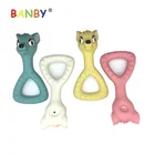 Hold Toys Teething Toy Custom Design Bambi Ring Easy To Hold Chewing Funny Rubber Teething Rings Toys