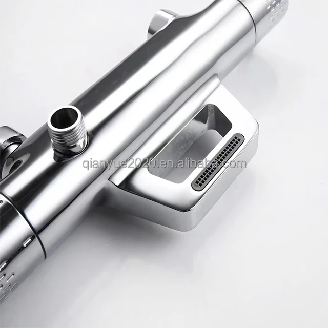 Brass handles Shower Faucet Chrome Mixer  bathtub Thermostatic shower faucet 3 way function shower set