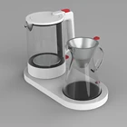 Factory Plastic Handle Hot And Cold Water Kettle Tea Coffee Glass Kettle Pot