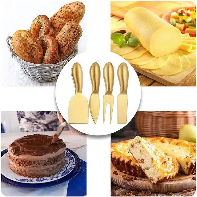 Best Good Sale Stainless Steel Cheese Knives Set stainless steel hollow handle cheese knife 6-7 piece set butter knife