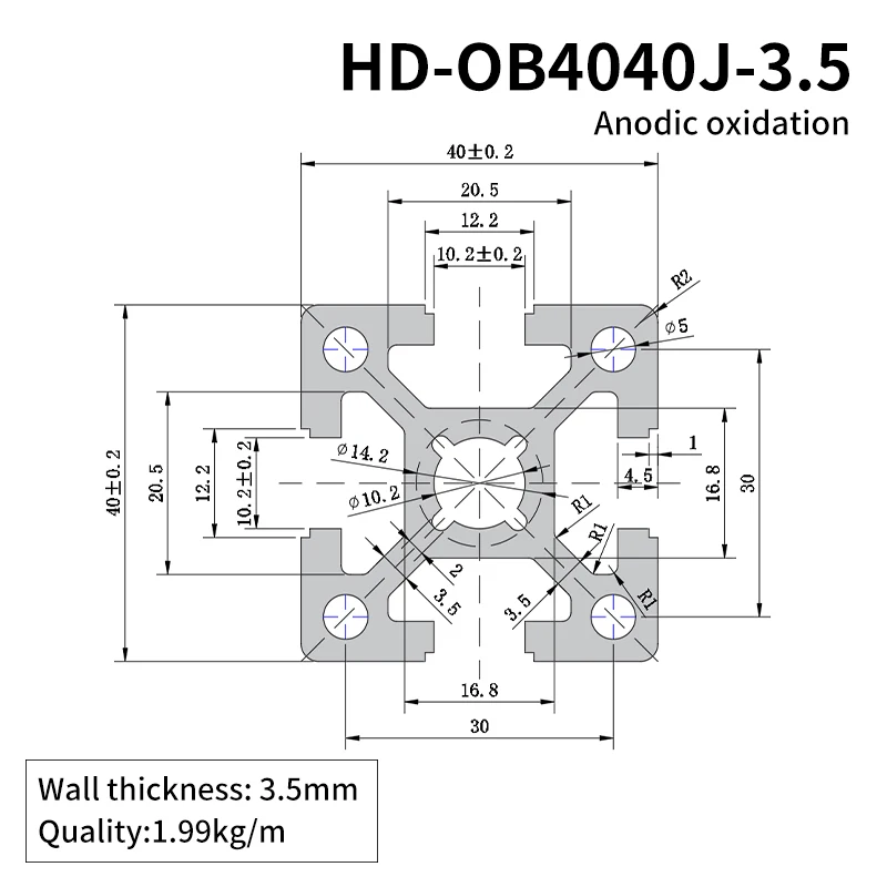 4040 Industrial Extruded Aluminum Profile Assembly Line Automation Equipment Frame Heavy-duty Industrial Aluminum Alloy Profiles supplier