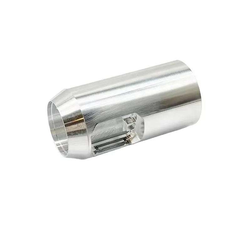 product custom aluminum die casting precision metal flange shell front mirror tube cnc machining with electroplating polishing milling-7