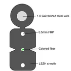 Cable Flat FTTH Drop Cable 1 2 4 Core G657A1 Fiber Optical Cable