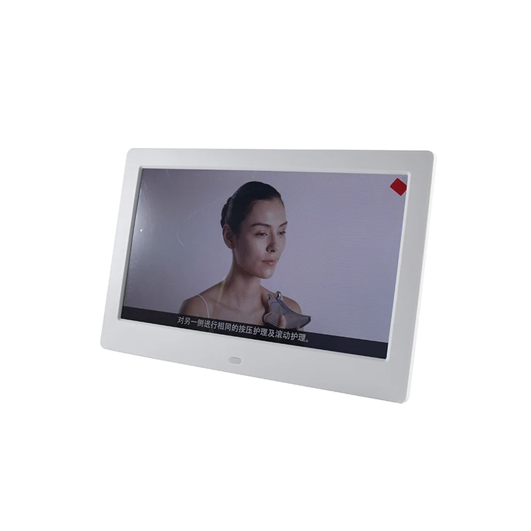 10" Electronic Metal Digital Photo Frame LED LCD Picture Video Player Remote 