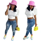 Shirt T Summer Casual Sexy Short Sleeve Women Shirt Ladies Crop Top Backless T Shirt