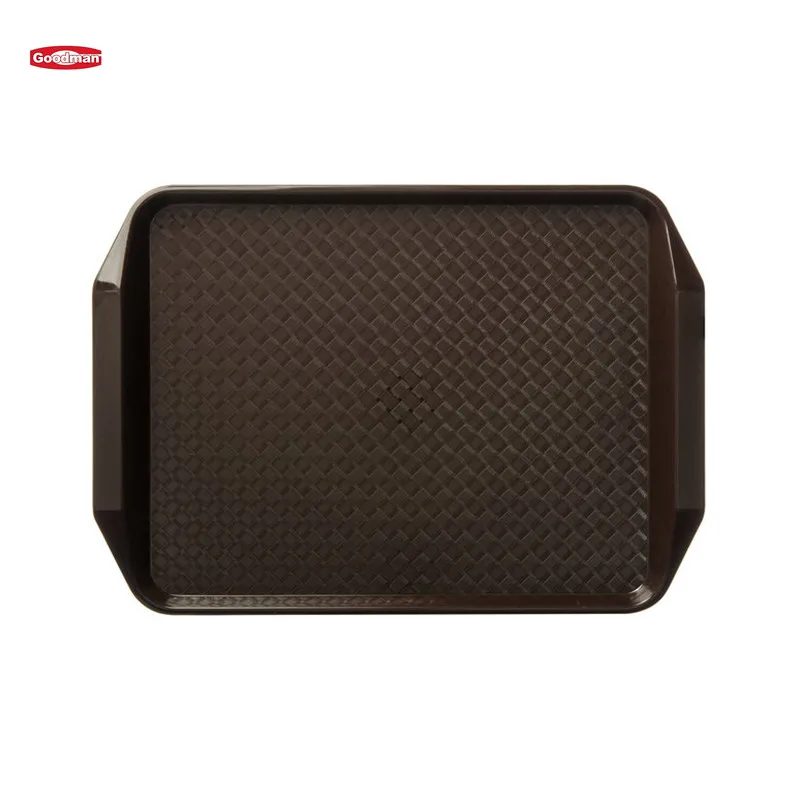Commercial Hotel Restaurant PP Non-slip Plastic Serving Tray Fast Food Tray