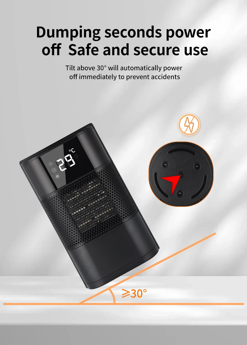 Mini High-temperature Home Heater, Portable, PTC - detail 8