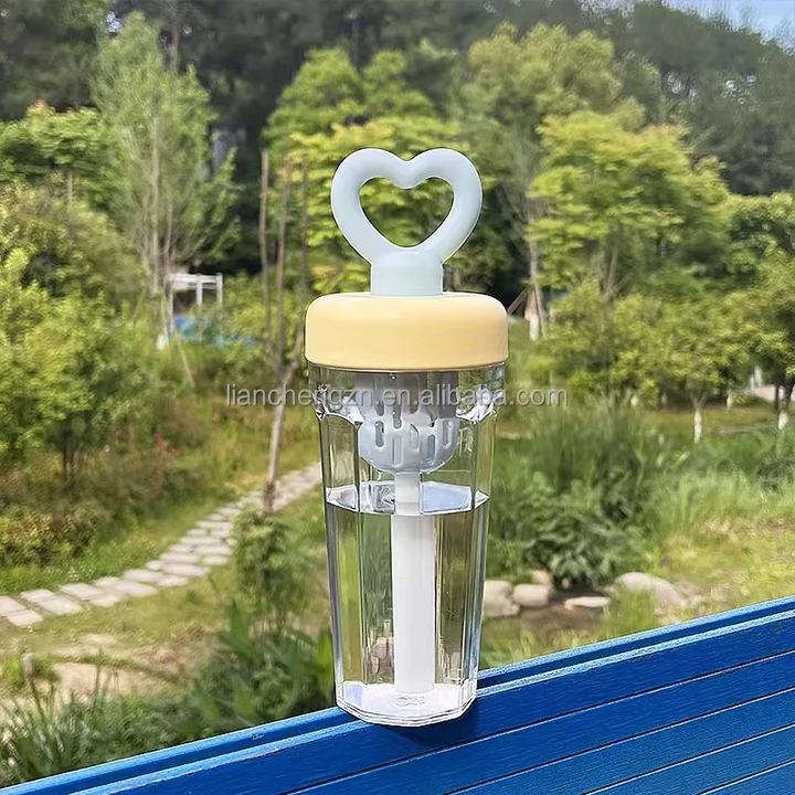 600Ml Summer Plastic Water Bottle With Straw For Hiking Sports 24 600Ml Wholesale Promotional Portable Summer Students Plastic Mineral Water Bottle With Straw For Hiking Sports