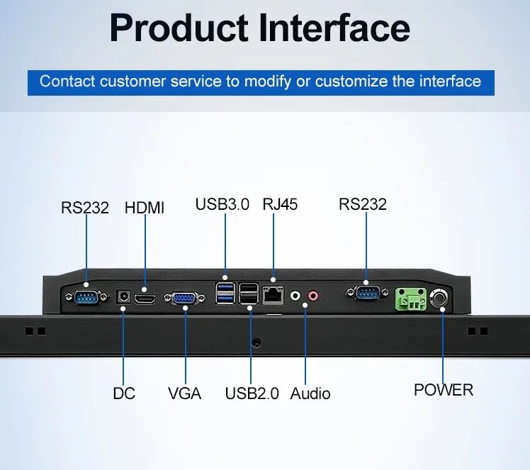 New 18.5 Inch TFT-LCD Capacitive Touch Screen Industrial Tablet PC with VGA/USB/LAN/HD-MI Interfaces J1900 X86 All-in-One