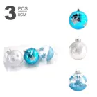 Star Christmas Ball 3pcs In 1 Pvc Box 8cm Ball Star Design Pattern 3designs JH-X21342 8cm 3*pcs