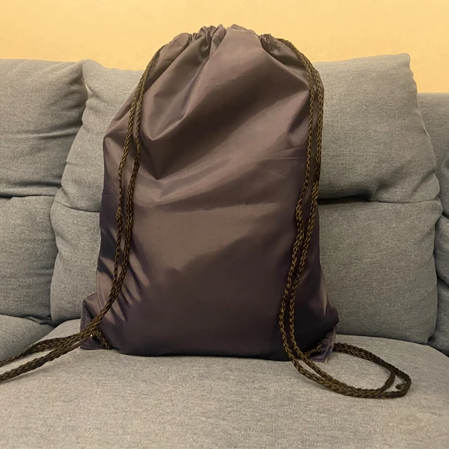2022 Hot Sell Reusable Polyester Drawstring Backpack Shopping Tote Bag