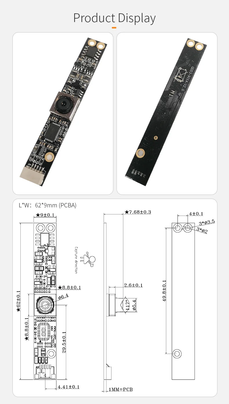 DGZX Automatic Focus Image Sensor AF imx376 cmos 5mp 2K usb live video streaming camera module插图1 DGZX Automatic Focus Image Sensor AF imx376 cmos 5mp 2K usb live video streaming camera module插图1