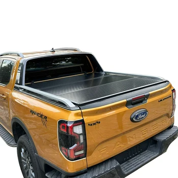 Factory Wholesale Pickup Accessories 4x4 Hard Tri-fold Truck Bed Tonneau Cover for Ford Ranger T6 T7 T8 Wildtrak