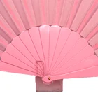 Cloth Hand Fan Fan Cloth Hand Fan Custom Wholesale Cloth Fabric Plastic Handle Plastic Hand Fan