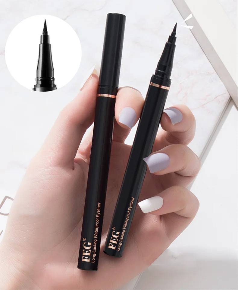 eyeliner pencil Wholesale eyeliner glue pen Set 3D Effect Korean PBT Fiber magnetic eyeliner Double Ended