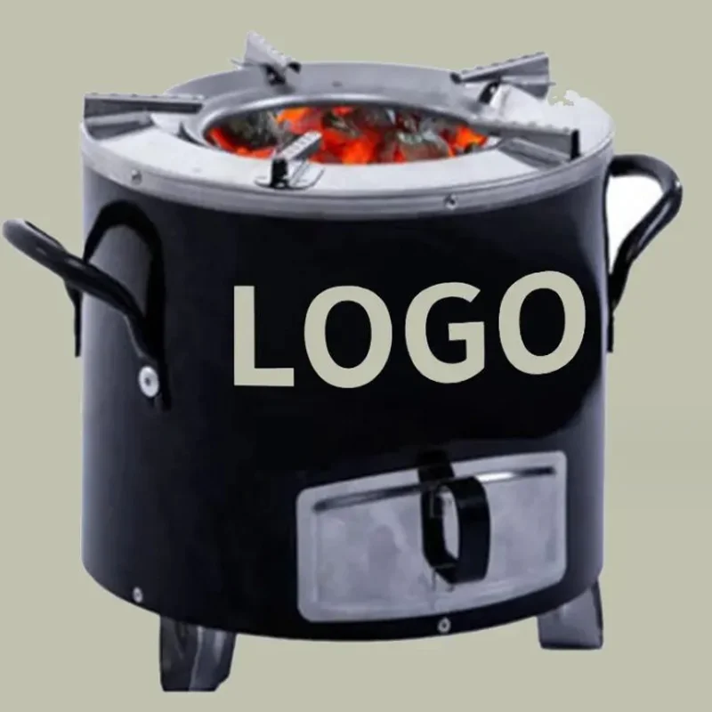 Stainless Steel Household Wood Stove Multifunctional Cook Stove Outdoor Camping Wood Stove