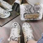 The Hottest Snake Print Women's Shoes Flat Sports Style Sneakers For Women Sport Running Shoes