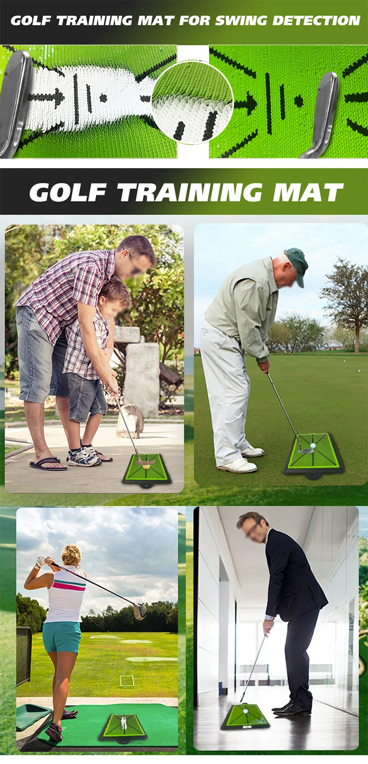 Premium Golf Driving Range Mat Practice Aids Golf Training Mat Swing