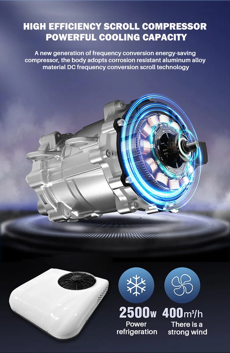 Truck Parking Air Conditioner, 12V, 24V, Inverter - detail 6