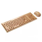 Keyboard Bamboo Keyboard And Mouse Usb Computer Wireless Keyboard Mouse Combos For Home Office