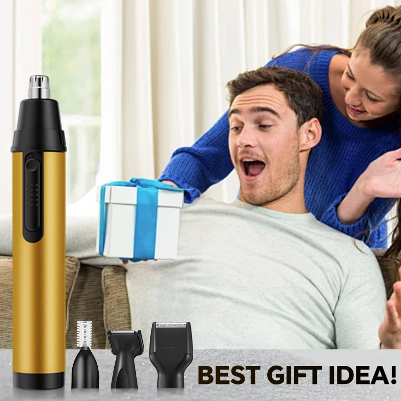 Portable Four-in-One Multi-Functional Nose Hair and Eyebrow Trimmer Electric Plastic Hair Cutting Shaver for Household RV Use supplier