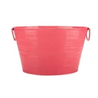 Buckets Decorative Bucket Large Round Metal Tin Large Buckets Pails Decorative Bucket