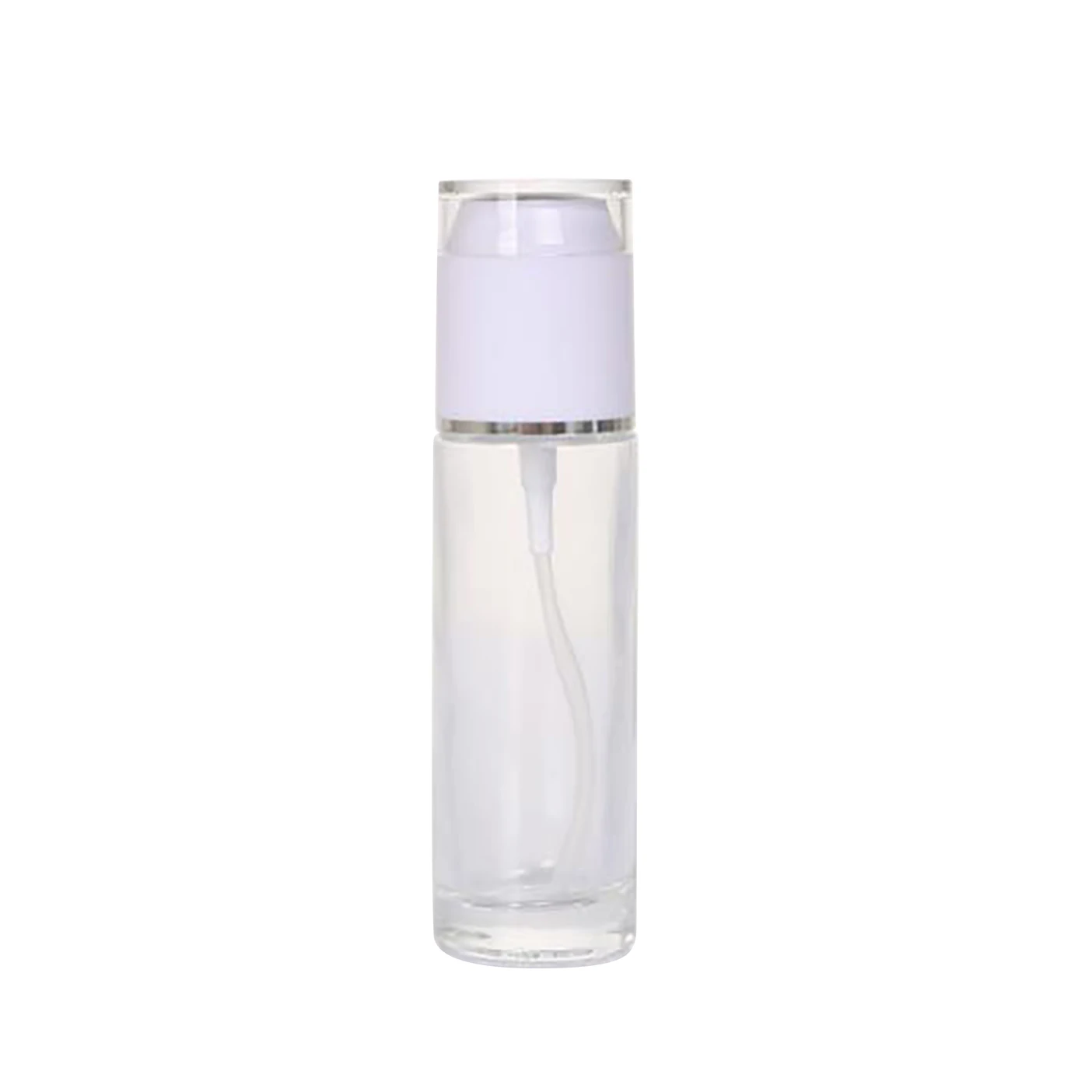 product 20ml 30ml 100ml wholesale clear glass lotion bottle frosted spray bottle with white spray with white cap-31