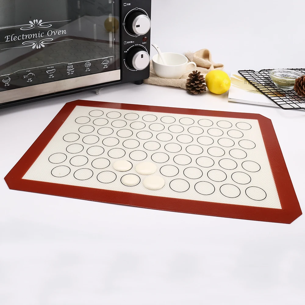 Custom Pastry Tools Non Stick Reusable Silicone Baking Mat; Silicone Mat for Baking Donuts